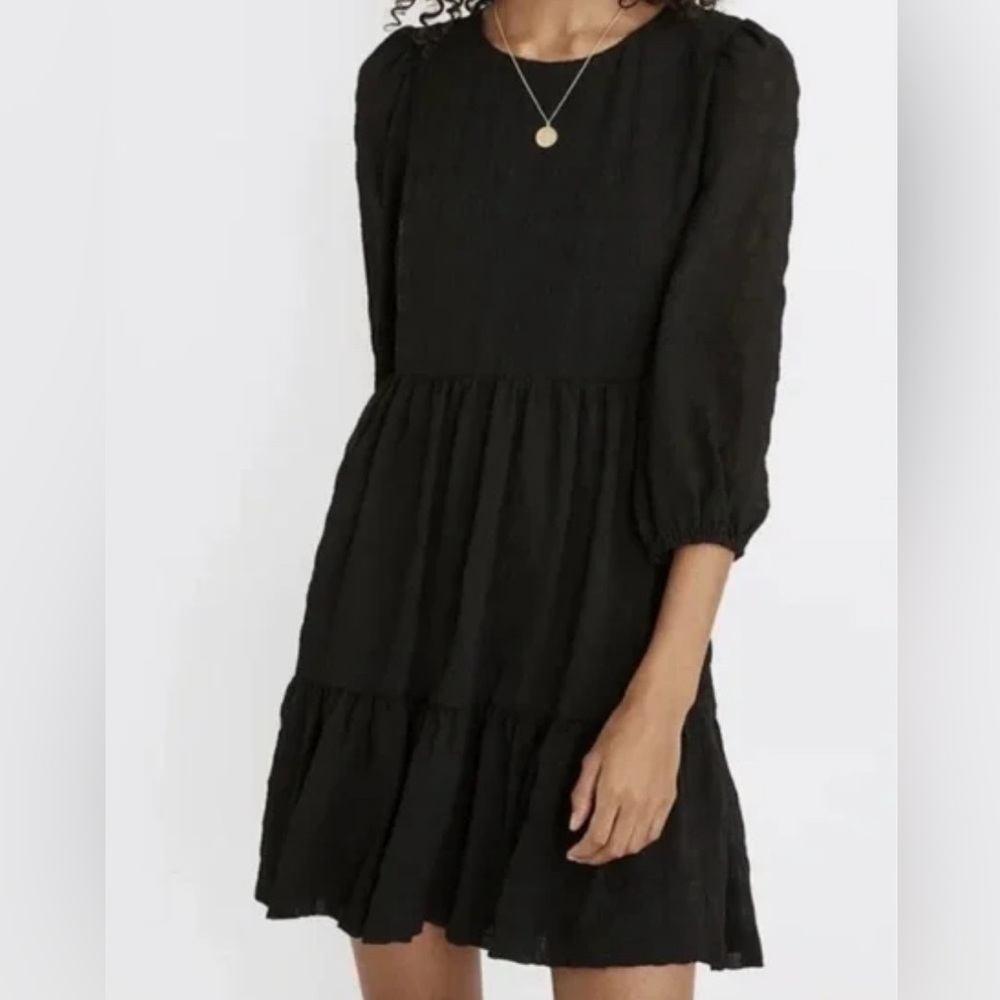 Madewell Puff Sleeve Mini Dress